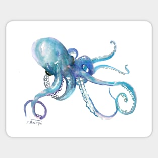 Octopus. Blue OCtopus design Sticker